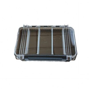 优立方新款PC多功能防水路亚盒双面飞蝇盒EVA铅头钩假饵垂钓配件