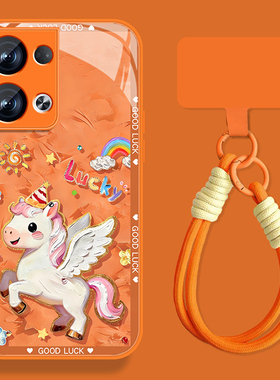 彩虹小马适用opporeno13手机壳女卡通Reno13pro新款新年Rano13高级感0pp0钢化玻璃opop全包pr0防摔情侣保护套