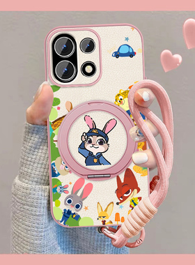 适用动物城朱迪一加15手机壳女卡通1+13t新款可爱1+12磁吸11小羊皮10pro保护套9r全包9pro防摔oneplus挂绳