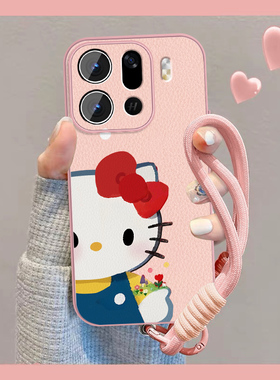 适用蝴蝶结猫咪oppofindx9手机壳女可爱Findx9ro新款小众findx9磁吸opop小羊皮0pp0保护套全包防摔挂绳外壳