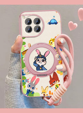 适用动物城朱迪一加ace3手机壳女卡通1+ace3pro新款可爱ACE3v磁吸oneplus小羊皮por保护套全包防摔挂绳外壳