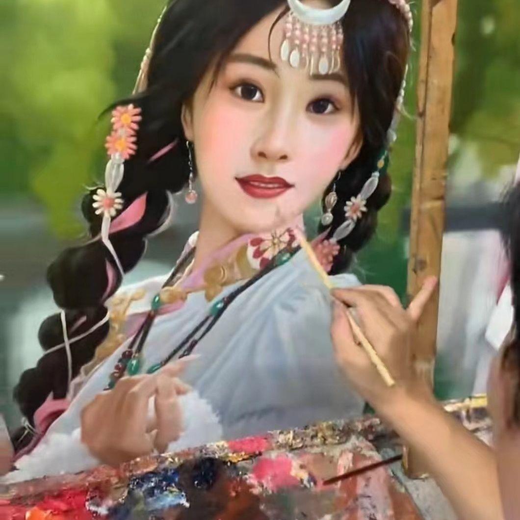 油画定制照片纯手绘人像