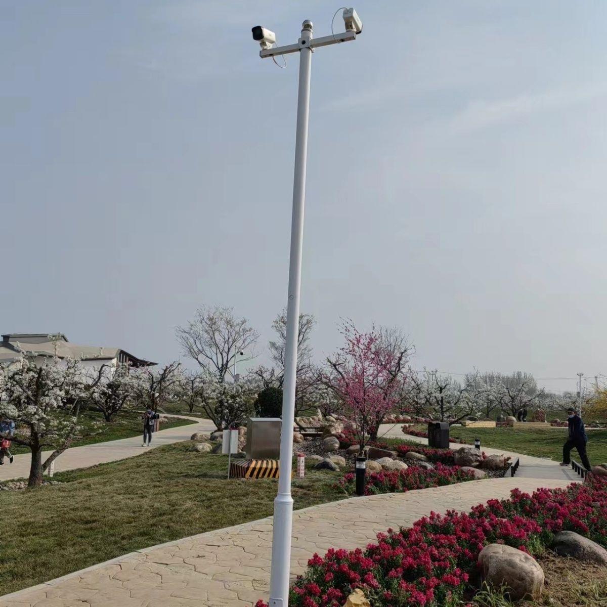 3.5米整体监控立杆,视频