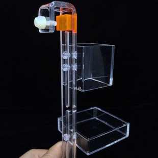 挂缸壁鱼粮防扩散降NO3 解决多余饲料 鱼缸喂食圈 接食盆一体组合