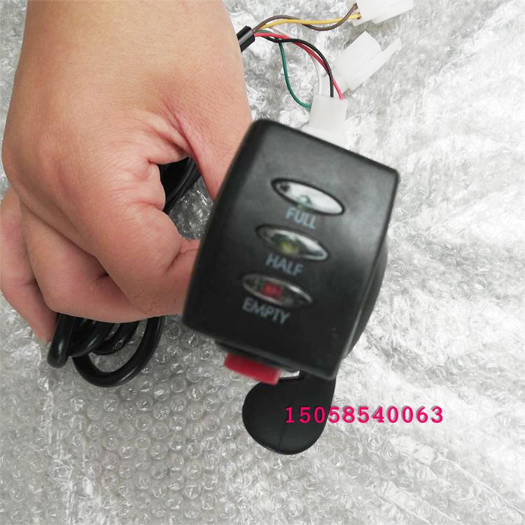 电动车滑板车母指转把36V 48V带电量显示和灯开关加速把手加速器