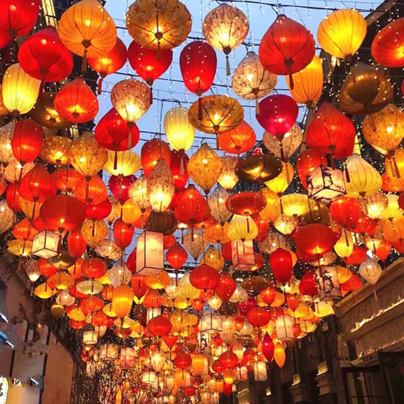灯笼古风中式挂饰春节新年元旦布景防水室外花灯挂件户外过年装饰