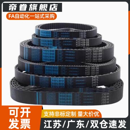 同步带HTBN260/320/340/350S5M-100/S5M-150/S5M-250齿形带 皮带