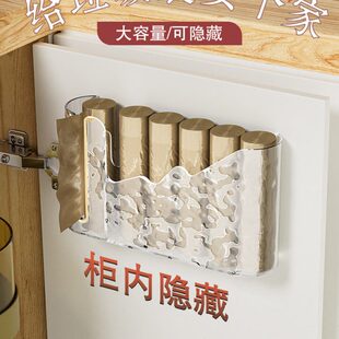 垃圾袋收纳神器壁挂式厨房塑料袋垃圾袋收纳盒大容量垃圾袋抽取盒