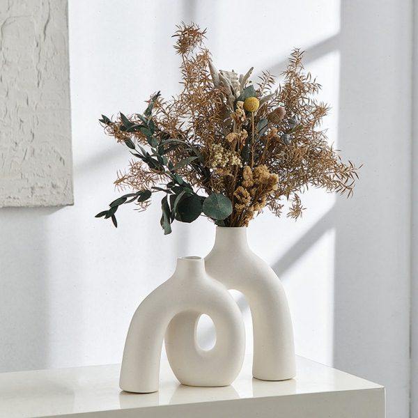 轻奢陶瓷依偎花摆件工艺家居客厅玄关卧室电视柜插花装饰品包邮,家居饰品,花瓶,淘宝优惠券,粉丝福利购,淘宝优惠卷