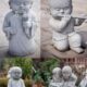 石雕小沙弥扫地小和尚雕刻花岗岩人物罗汉像户外庭院寺庙景观石像