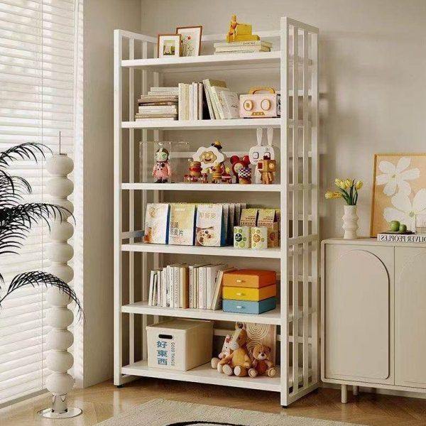 书架落地置物架铁艺多层货架储物架家用客厅书架展示架阳台收纳架,收纳整理,书桌收纳置物架,淘宝优惠券,粉丝福利购,淘宝优惠卷