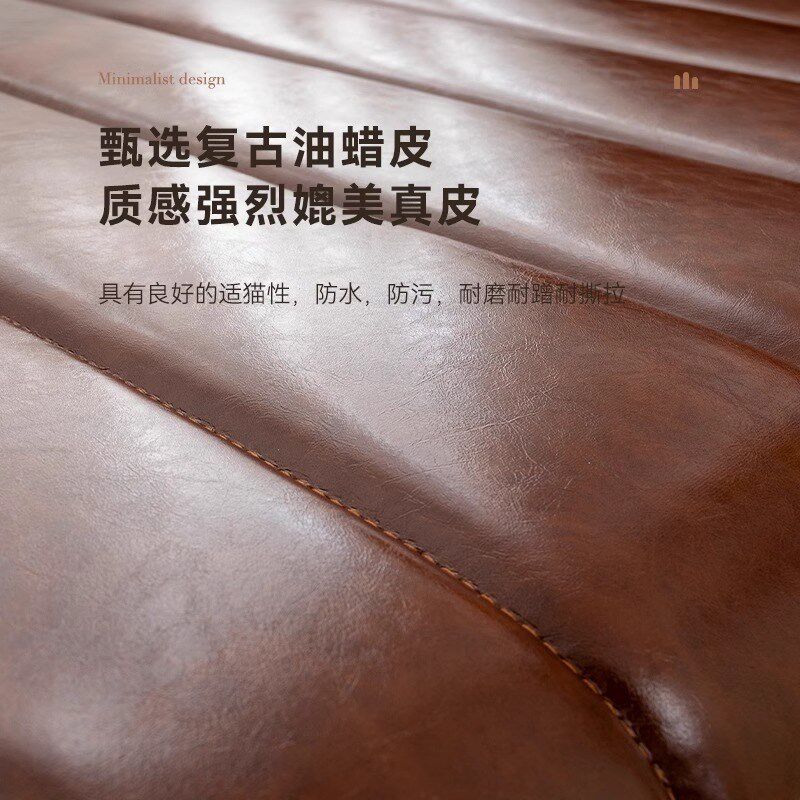 猫爪皮飘窗垫窗台垫法式轻奢高级感阳台垫子仿皮实木沙发坐垫