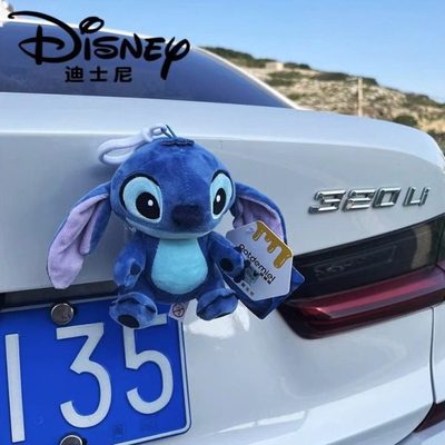 史迪仔汽车尾部挂件车外玩偶车载车屁股后备箱摩托电动车摆件公仔