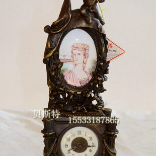 铸铜钟|欧式仿古做旧钟表|老式上弦座钟|仿古董钟|台钟把玩钟表