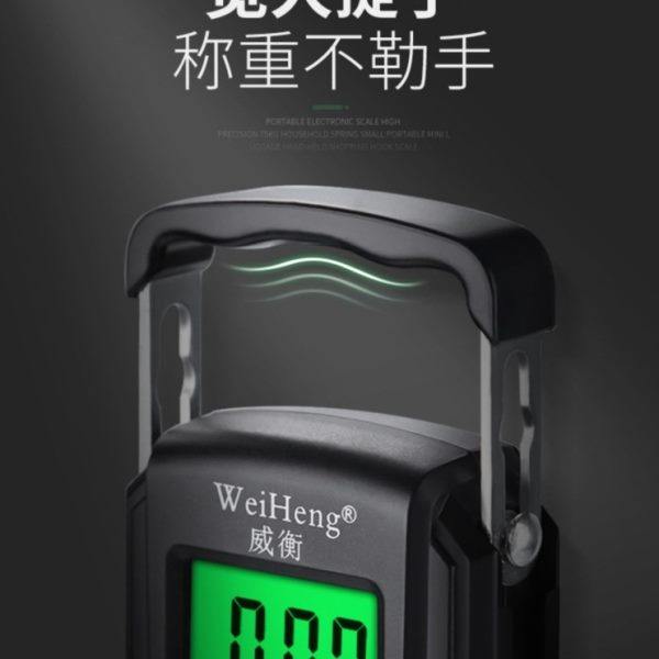 威衡高精度50公斤手提电子秤家用小型迷你便携式挂钩快递称鱼小称