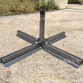 厚十字铁底座广告大遮阳伞太阳伞座48MM大口径铁座伞配件支架 包邮