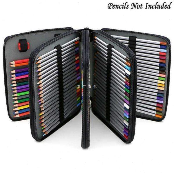pu皮168孔大容量彩铅笔帘素描炭笔画笔收纳盒女美术生包袋,文具电教/文化用品/商务用品,笔袋,淘宝优惠券,粉丝福利购,淘宝优惠卷