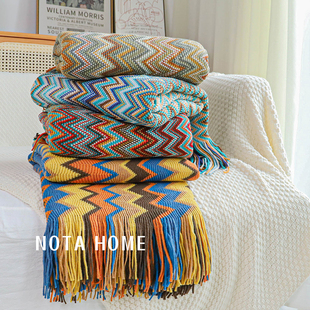 波西米亚毯子沙发毯空调毯盖毯单人午睡毯民族风装饰毯民宿小毯子