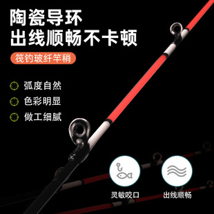 筏钓竿稍桥筏竿稍筏竿竿稍玻纤伐竿筏杆杆稍桥钓竿稍