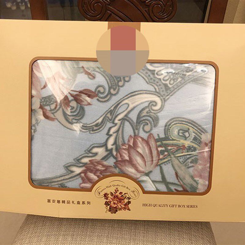 富**法兰绒毛毯被子春季薄款珊瑚绒毯子办公室午睡空调沙发盖毯