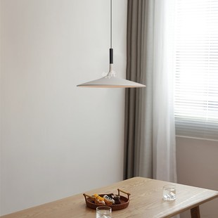 民宿餐厅灯吧台工业风loft灯具 极简微水泥飞碟吊灯日式 侘寂风