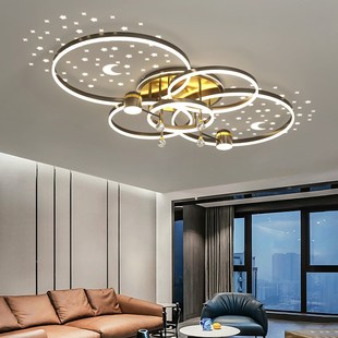 轻奢水晶客厅卧室后现代简约大气餐厅主卧室灯2024年新款 组合灯具