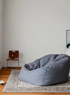布艺单人小沙式发家QXR用户型epp卧室懒人沙发豆袋榻榻米日阳躺台