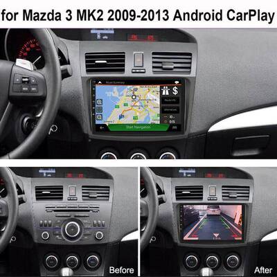 适用于马928自达3大屏导仪Mazda3l2010-2013航车载carpay倒车影像