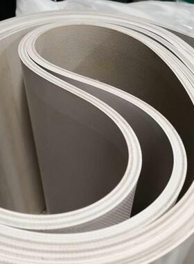 定制白色硅胶输送耐带食带品级输送自封袋制袋机RWS磨耐温高传送