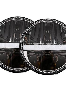 适用牧马人7英寸36Wled大灯哈雷LED大灯改装带日行灯大灯前照灯