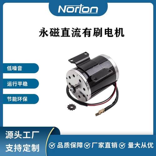 ZY1020-500W24V25h11齿链轮有刷直流电机滑板车电机