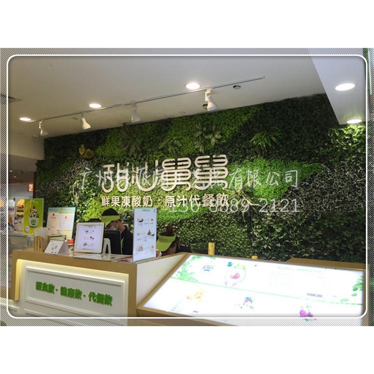 绿植墙广州仿真植物墙装饰室内背景花墙面绿草壁挂塑料假草坪门头