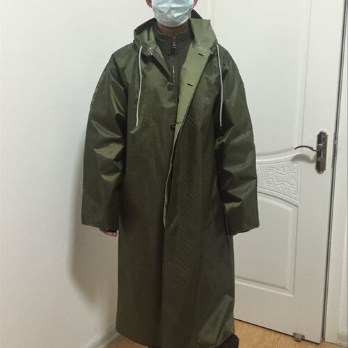 包邮大码加厚雨衣长款劳保连体雨衣帆布雨披老式大褂工地雨衣男