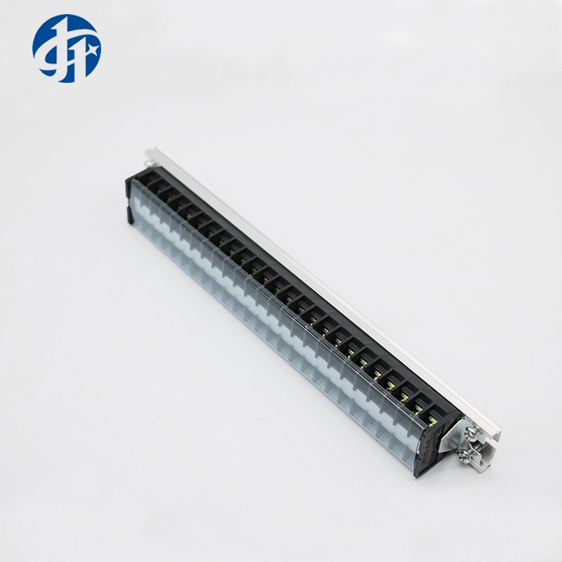 接线板TD-1525导轨式电线接线端子15A/25位接线排连接器10只装
