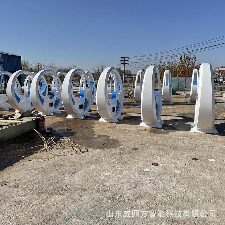 脚踩发光单车无动力设备景观互动游乐道具呐喊喷泉音乐动感单车