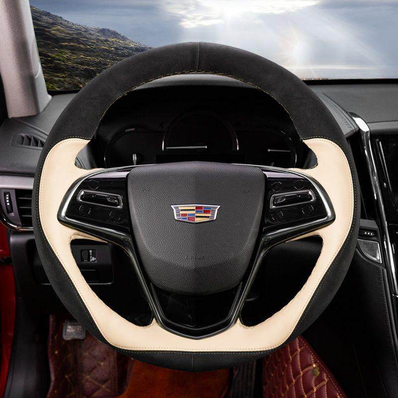 适用凯迪拉克方向盘套atslXT6srxxtsct6xt5XT4真皮手缝
