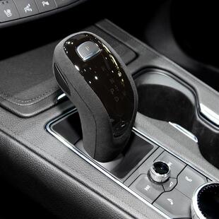 适用于凯迪拉克CT5XT5XT6翻毛皮档把壳CT6XT4GL8档把保护套内饰改