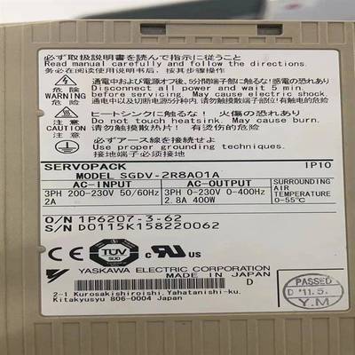 SGDV-2R8A01A002000安川驱动器SGDV-OFA01ASGDB-60ADMSGDB-50ADM