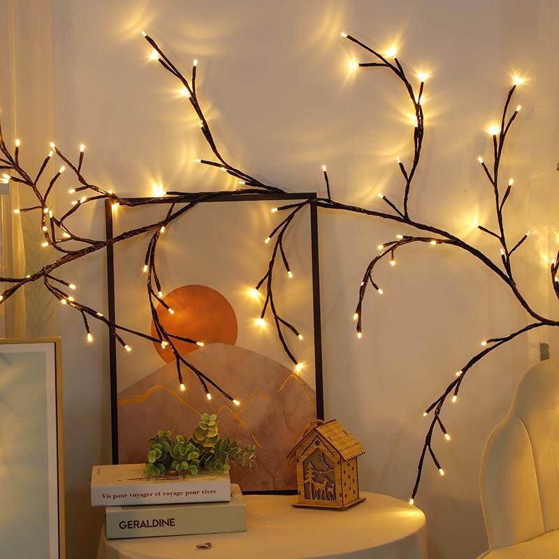 LED藤条灯真树枝灯墙面装饰灯USB带遥控可弯曲造型USB彩灯氛围灯,纺织面料/辅料/配套,纺织机械配件,淘宝优惠券,粉丝福利购,淘宝优惠卷