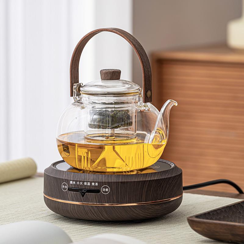 耐高温玻璃煮茶壶家用养生泡茶壶插电煮茶炉古法蒸茶大容量烧水壶