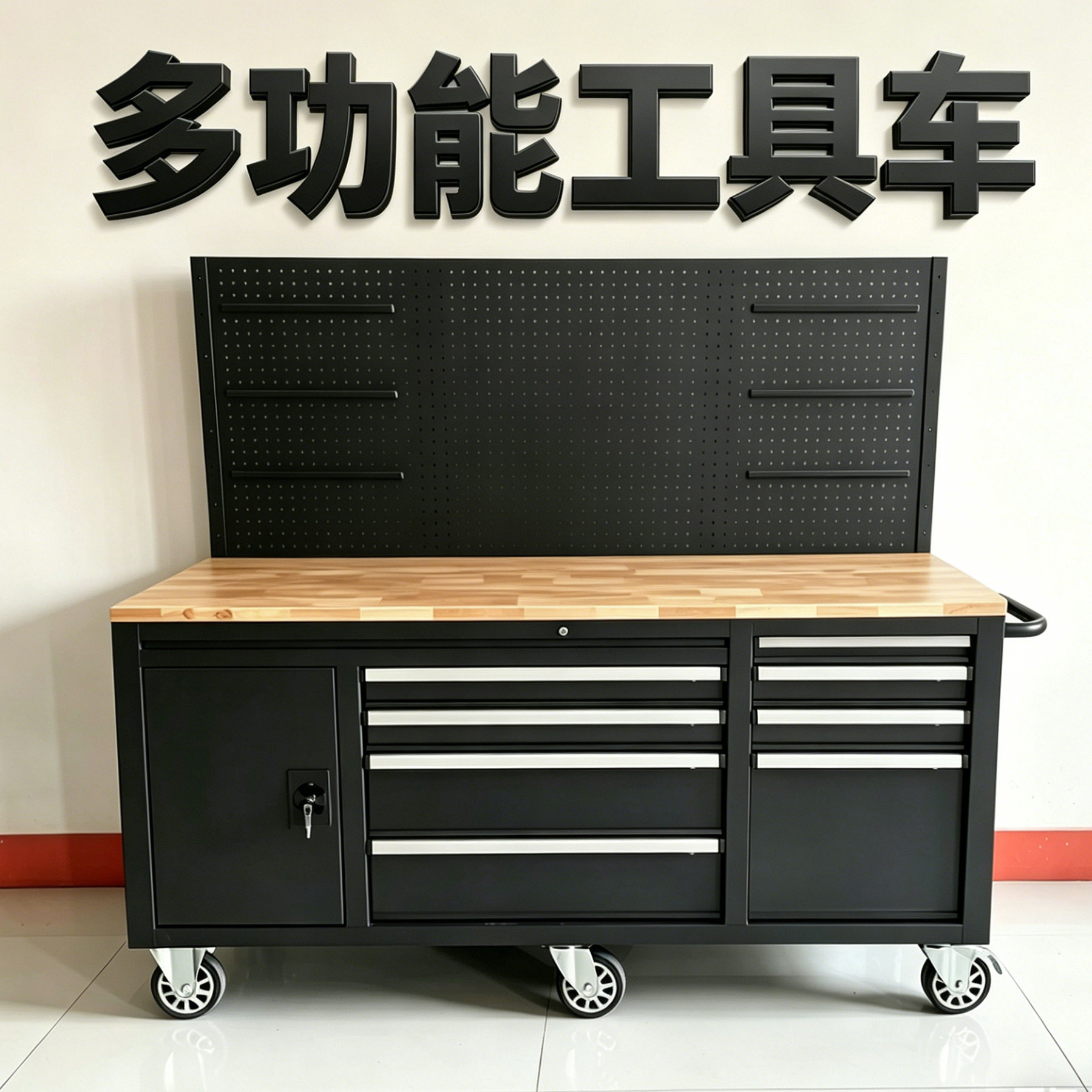 加厚车间重型橱柜工具柜汽修维修多功能手推车移动工具箱汽修专用