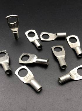 SC2.5平方-4-5-6铜接线端子窥口铜鼻子2.5-6铜线耳DTGA紫铜镀锡