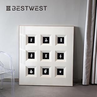 Bestwest古希腊人物挂画立体装饰画玄关走廊客厅沙发背景挂画