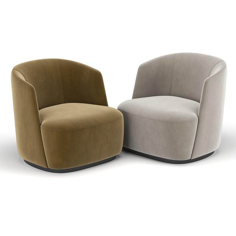 布艺沙发椅北欧现代简约丝绒休闲设计师创意轻奢现货单人凳