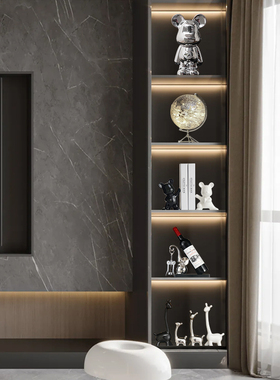 轻奢暴力熊客厅电视柜摆件书柜书档组合红酒托收纳现代饰品套组