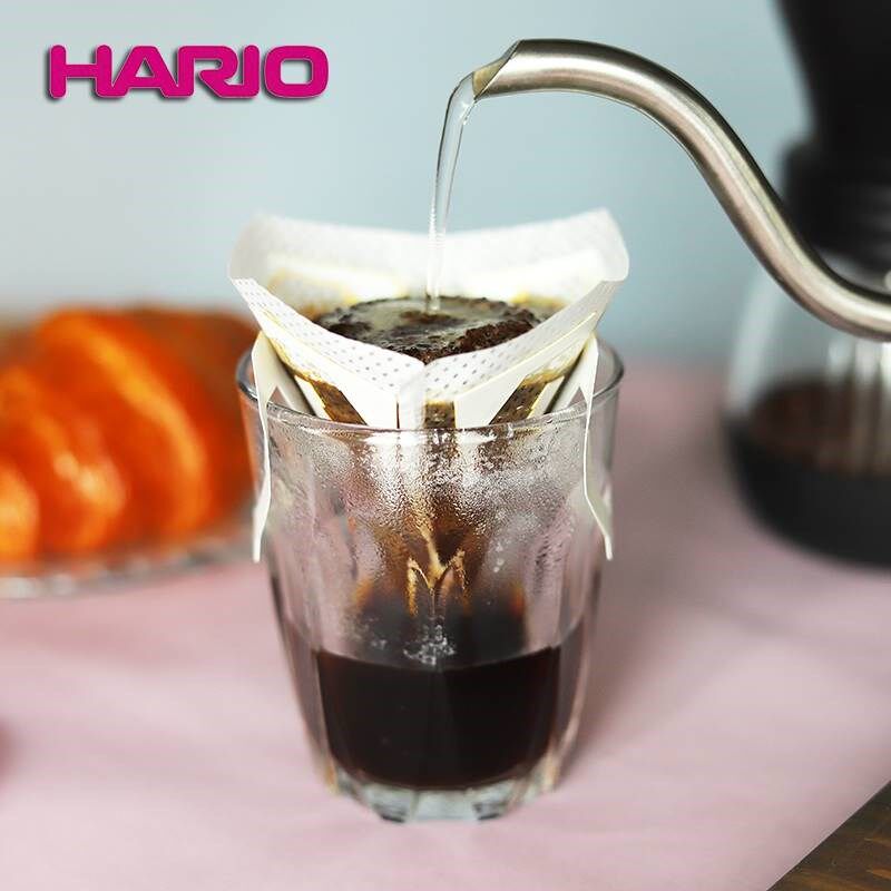 HARIO咖啡挂耳滤纸V60滴滤网家用手冲咖啡粉过滤袋户外挂耳过滤网
