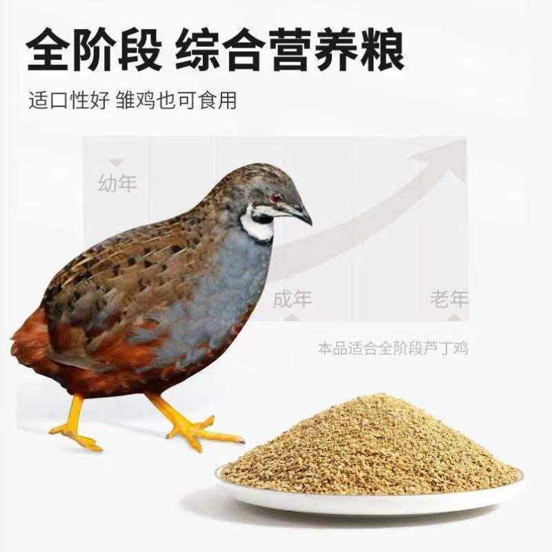 食料下蛋饲料鸡饲料瑞泰芦开口小鸡蓝鹌鹑胸产蛋丁通用育雏