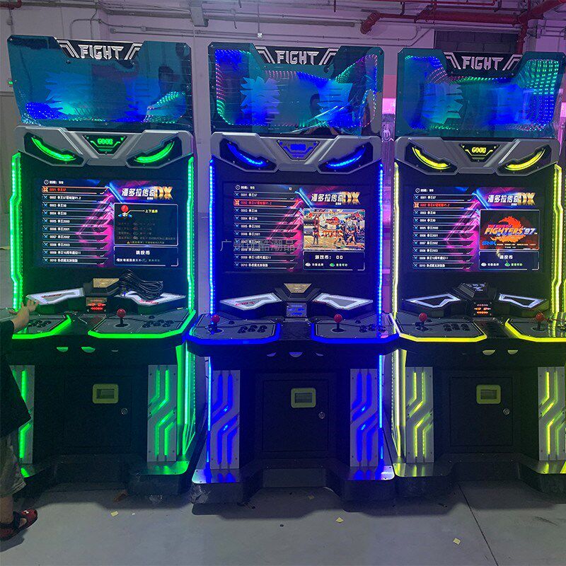 玩酷双人格斗街机投币游戏怀旧街机一体机双人摇杆游戏厅拳皇街霸