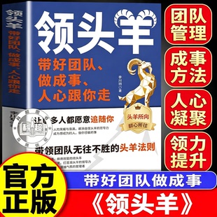【官方正版】领头羊 带好团队做成事人心跟你走 让更多人愿意追随你带团队无往不胜的羊头法则