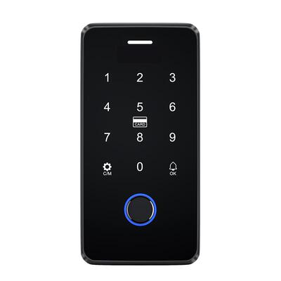 外玻防水指纹门禁系统一体机磁力锁铁电插锁套装刷F20s卡密码璃门